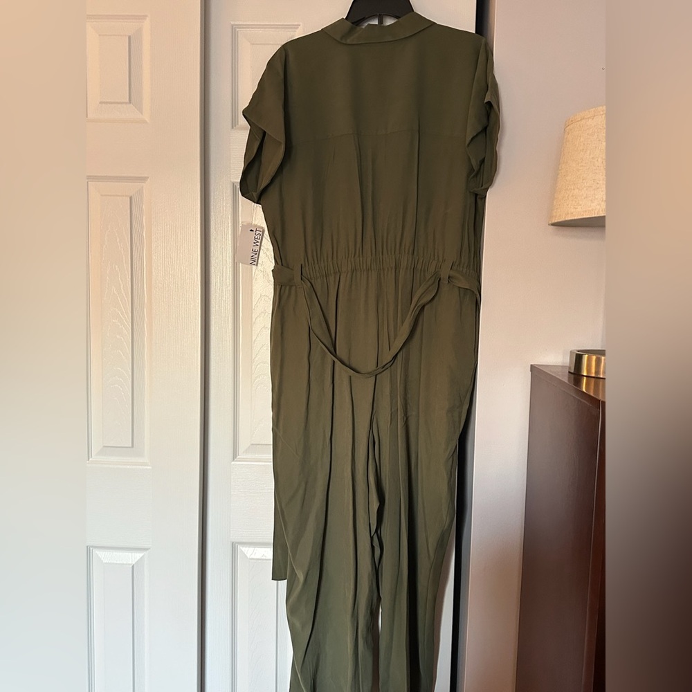 Nine West Olive Green Jumpsuit
